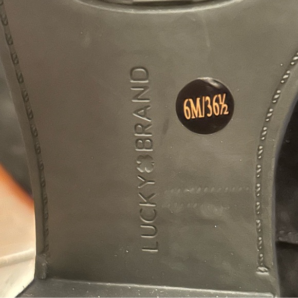 Lucky Brand Lefara Suede Mid-Calf Boots Black Size 6 - Picture 6 of 8